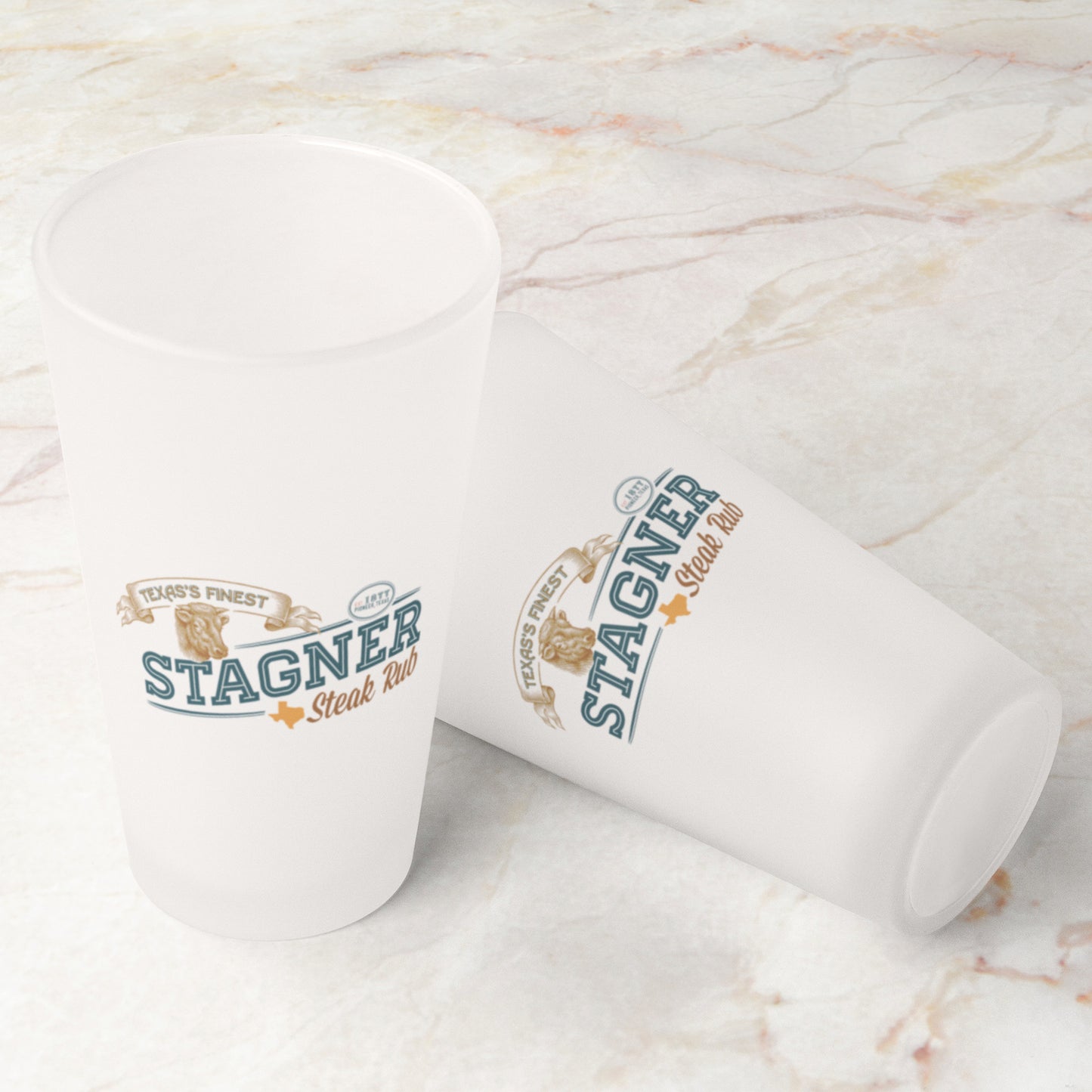 Stagner Logo 16oz. Frosted Pint Glass