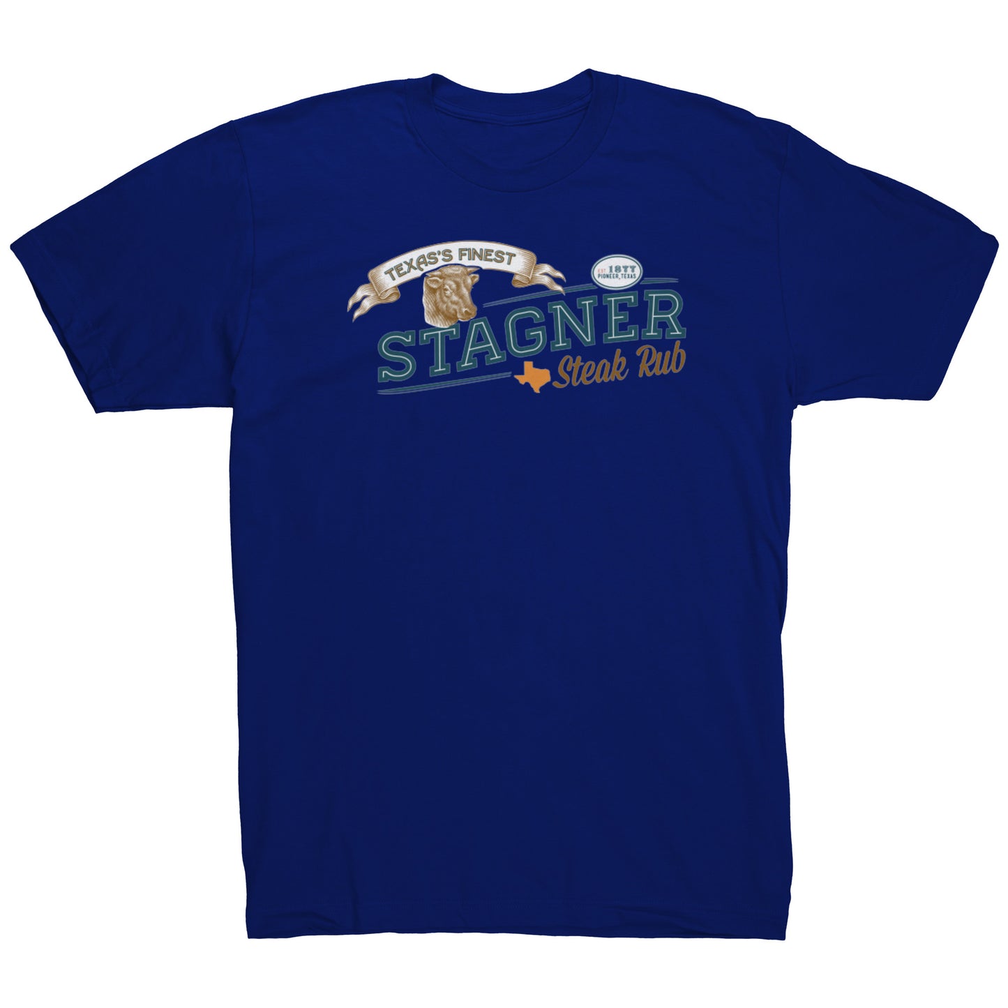 Stagner Brands logo tee lapis American Apparel grilling t-shirt